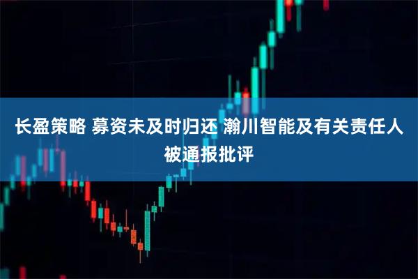 长盈策略 募资未及时归还 瀚川智能及有关责任人被通报批评