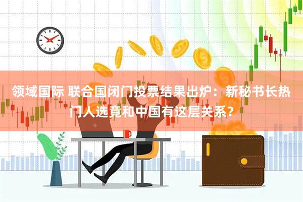 领域国际 联合国闭门投票结果出炉：新秘书长热门人选竟和中国有这层关系？